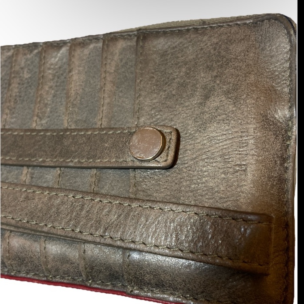 Hammitt Metallic Gray Leather Wallet - Picture 2 of 6